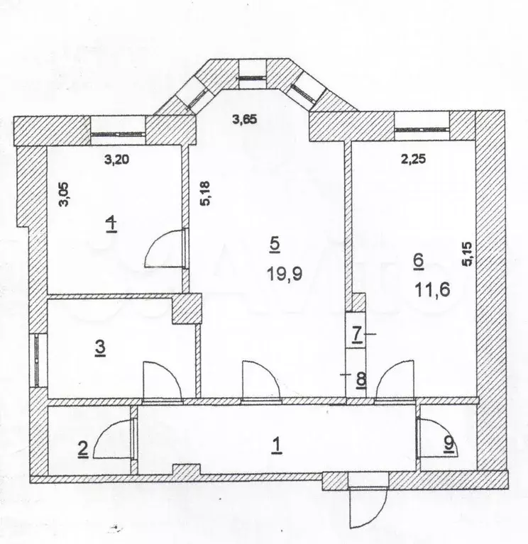 2-к. квартира, 63 м, 2/2 эт. - Фото 0