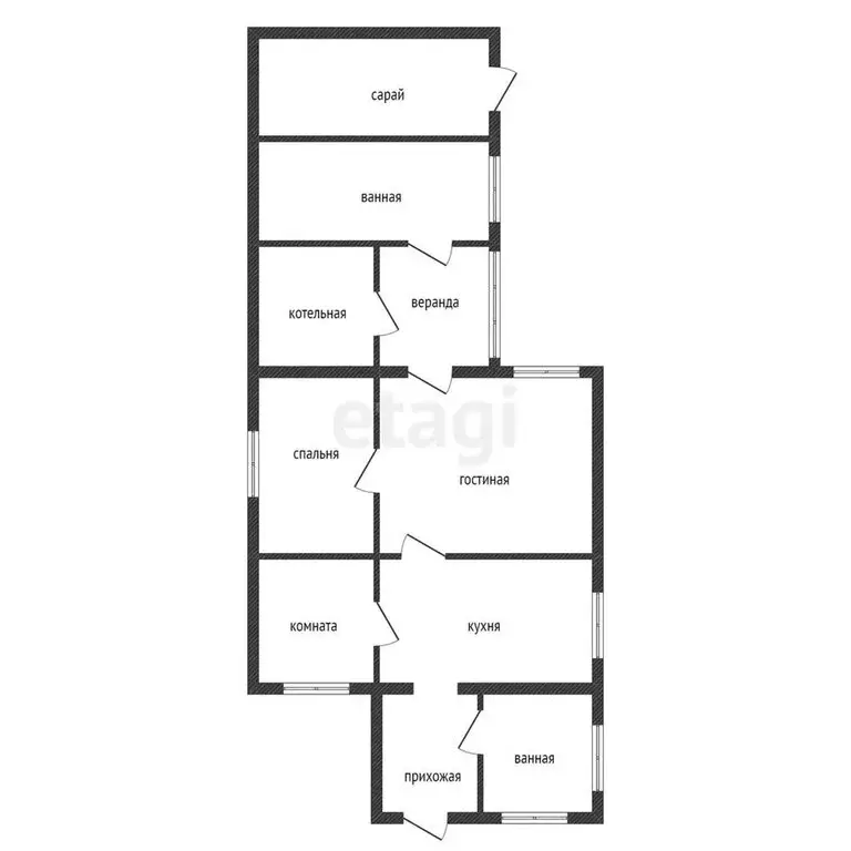 Дом в Красноярский край, Манско-Уярский муниципальный округ, Уяр (150 ... - Фото 1