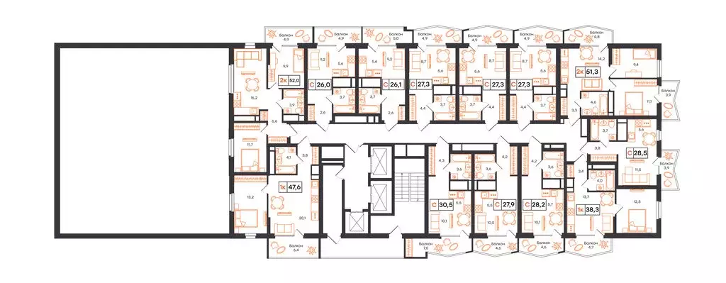 Квартира-студия: Екатеринбург, улица Патриса Лумумбы, 54 (26 м) - Фото 2