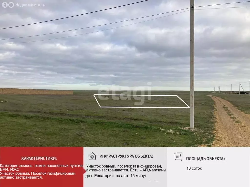 Участок в Сакский район, Суворовское сельское поселение, село Великое, ... - Фото 2