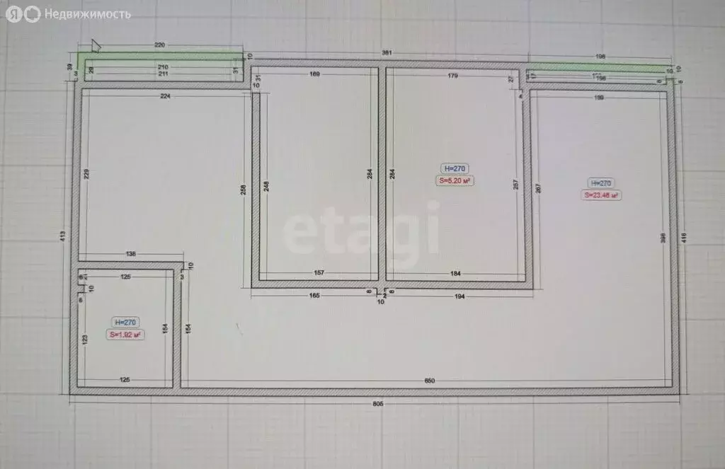 2-комнатная квартира: Магас, улица Мочко Базоркина, 18А (92.7 м) - Фото 1