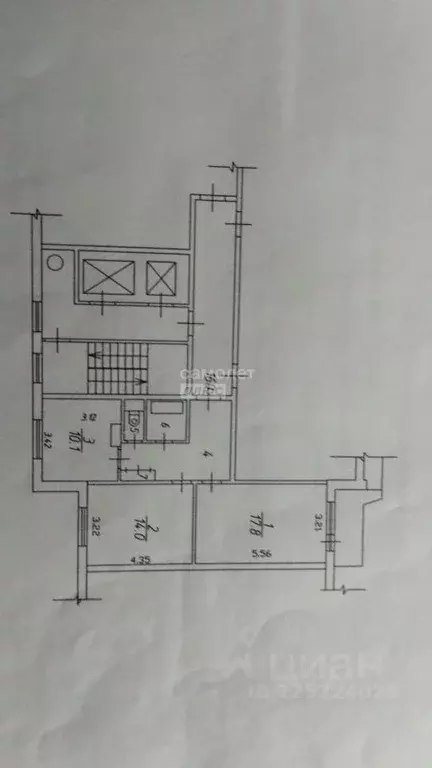 Квартира, 2 комнаты, 56 м - Фото 1