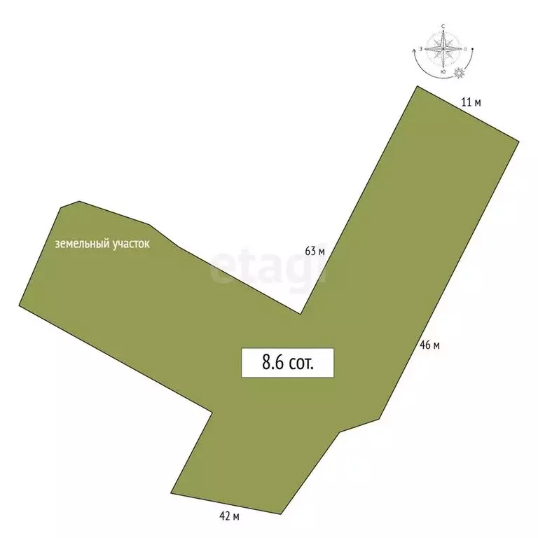 Участок в Новосибирский район, Берёзовский сельсовет, территория АО ... - Фото 0