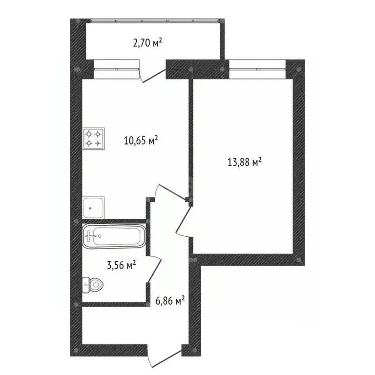 1-к кв. Башкортостан, Уфимский район, Зубовский сельсовет, с. Зубово ... - Фото 2