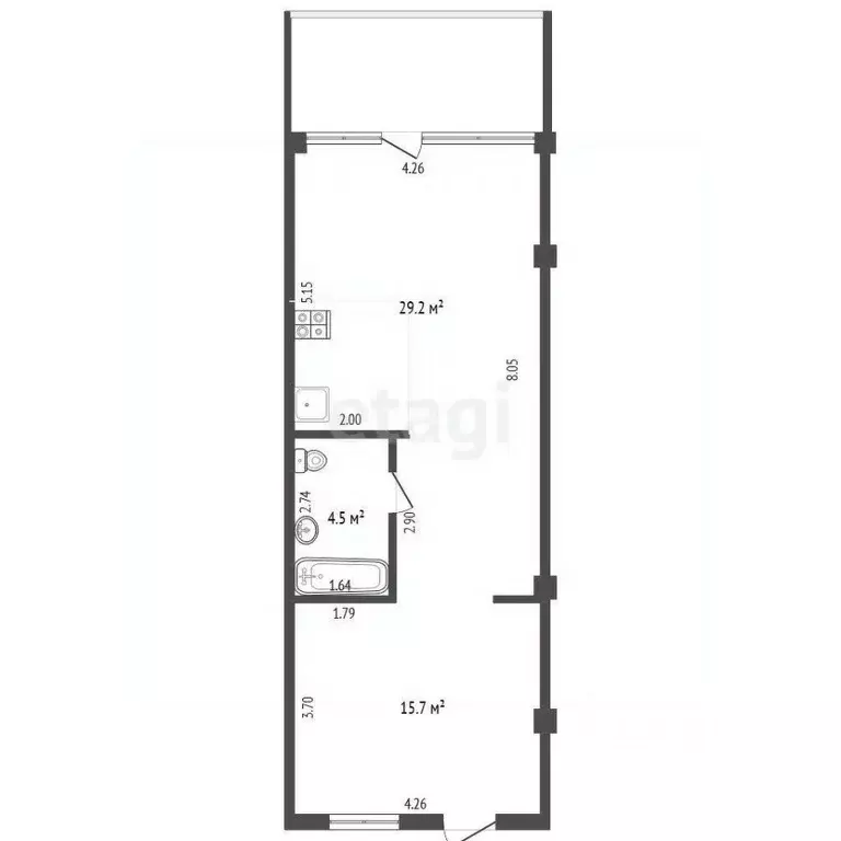 Студия Крым, Ялта муниципальный округ, Курпаты пгт ш. Алупкинское, 8Г ... - Фото 2