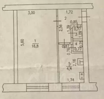 1-к кв. Татарстан, Зеленодольск ул. Карла Маркса, 42 (26.0 м) - Фото 0