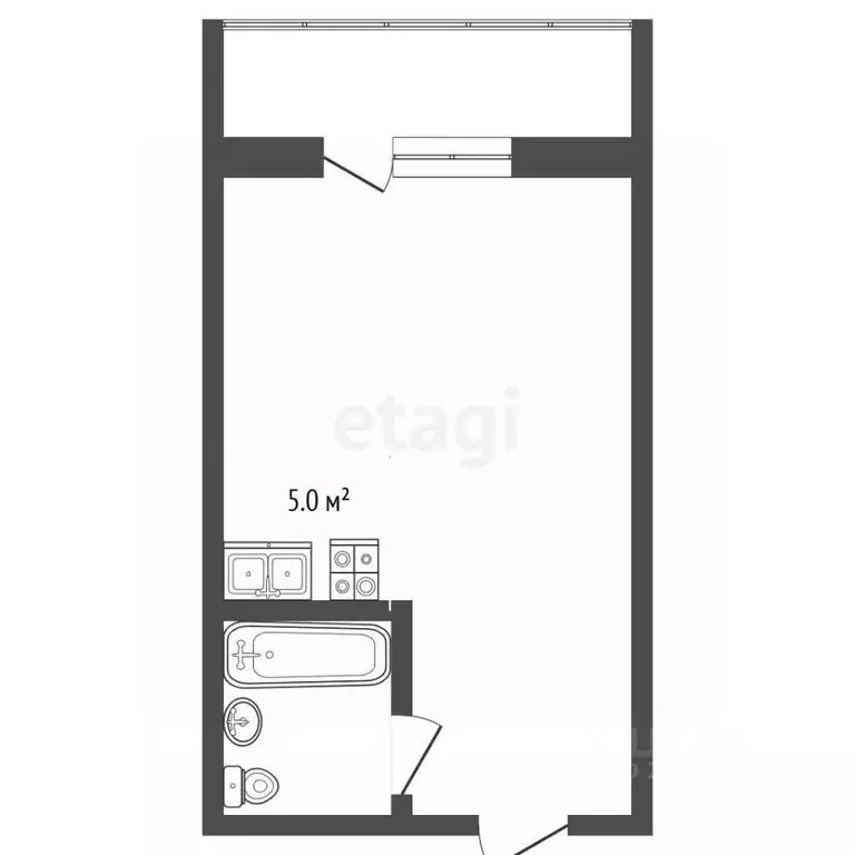 1-к кв. Севастополь пос. Любимовка, ул. Южногородская, 36к3 (19.2 м) - Фото 1