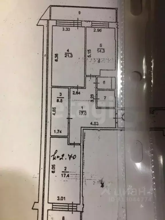 2-к кв. Московская область, Королев ул. Урицкого, 10 (83.2 м) - Фото 1