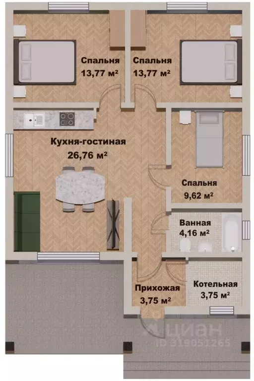 Дом в Челябинская область, Красноармейский муниципальный округ, пос. ... - Фото 0