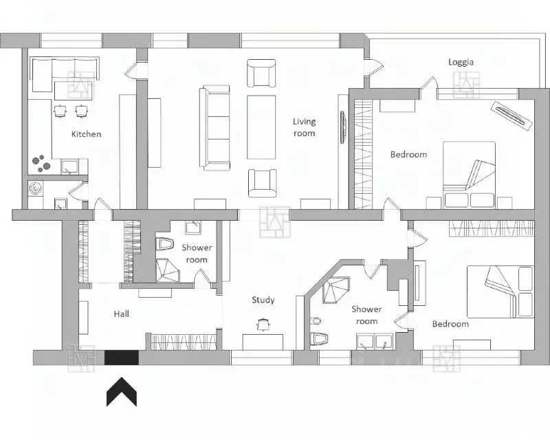 3-к кв. Москва ул. Спиридоновка, 15 (150.0 м) - Фото 2