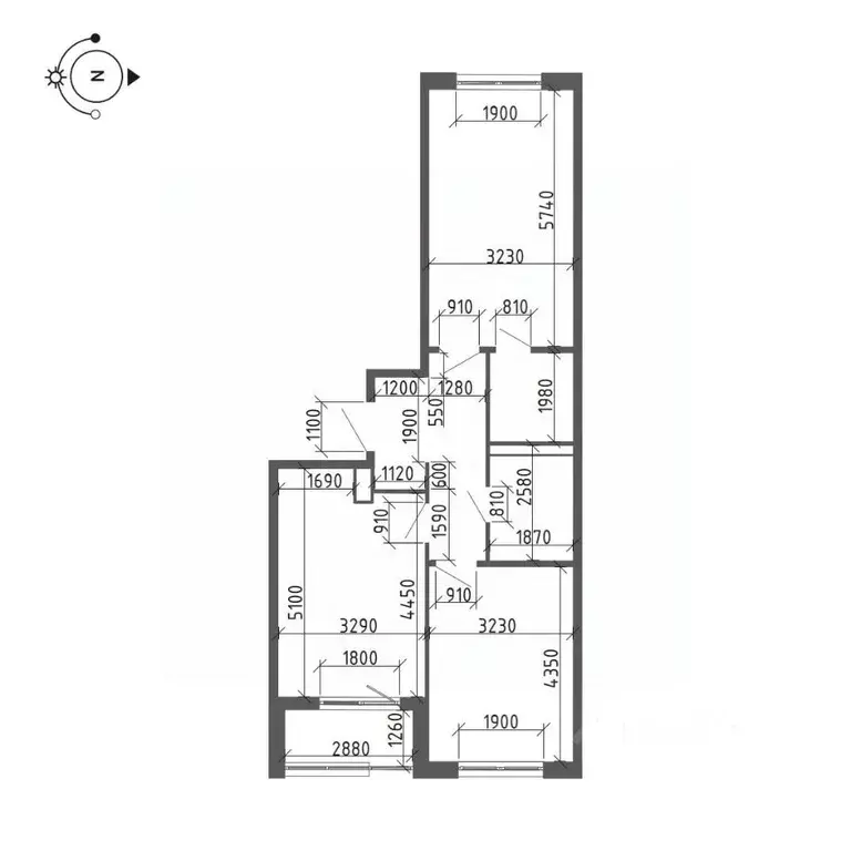 Студия Санкт-Петербург бул. Измайловский, 9 (32.2 м) - Фото 1