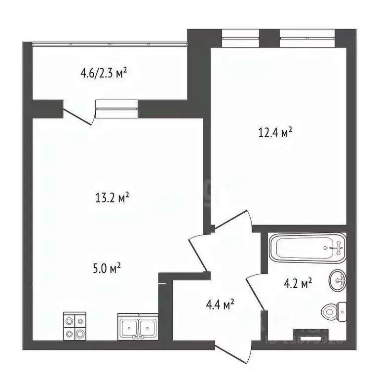1-к кв. Ярославская область, Ярославль Тутаевское ш., 93Б (41.5 м) - Фото 1
