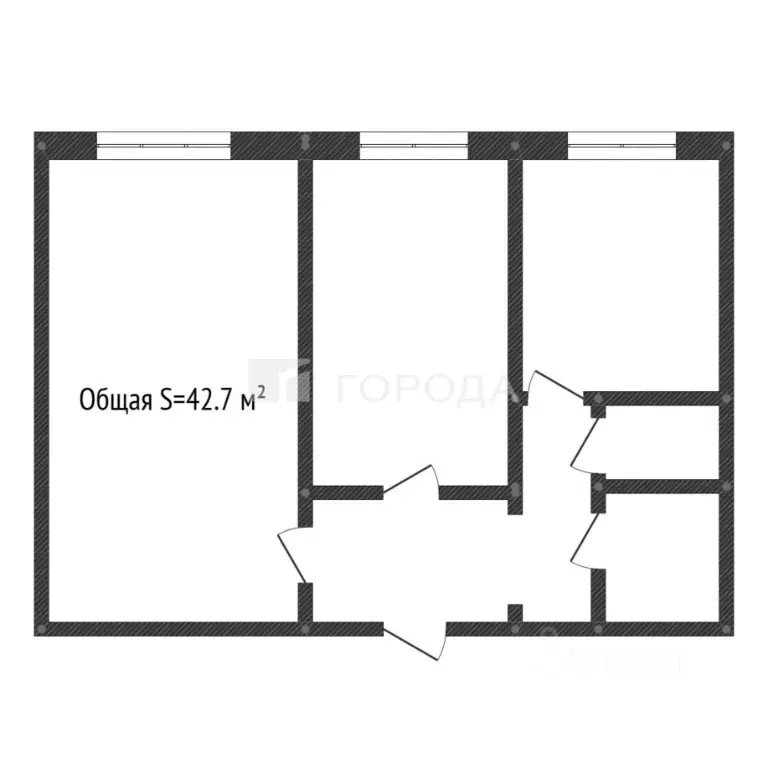 2-к кв. Алтайский край, Барнаул Колесная ул., 12 (42.7 м) - Фото 1