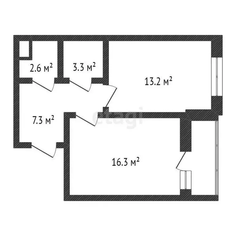1-комнатная квартира: Обнинск, улица Славского, 10 (42.7 м) - Фото 0
