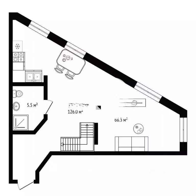 Квартира, 3 комнаты, 126 м - Фото 0