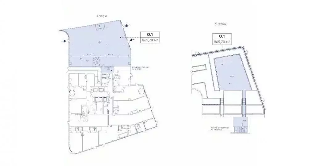 Помещение свободного назначения в Москва просп. Мира, 222 (866 м) - Фото 2