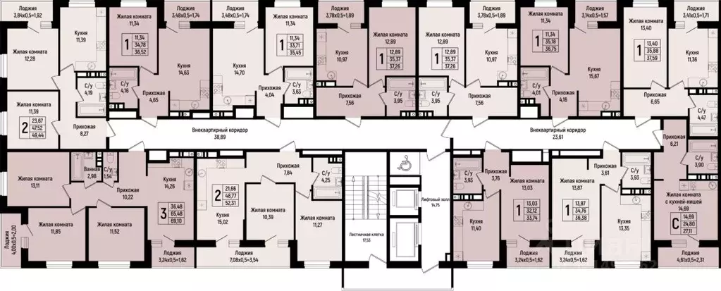 Студия Краснодарский край, Краснодар ул. Михаила Барибана (27.11 м) - Фото 1