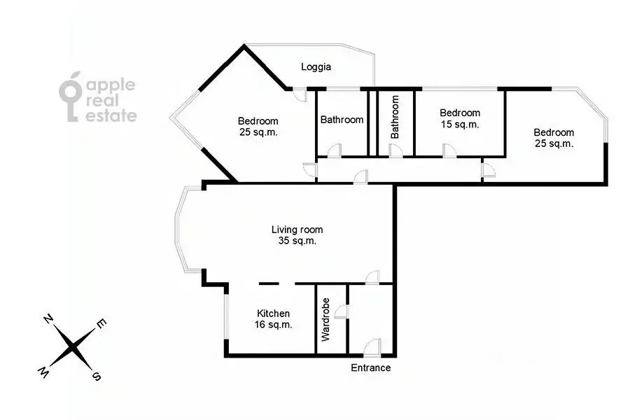 4-к кв. Москва 3-я Тверская-Ямская ул., 44 (176.0 м) - Фото 2