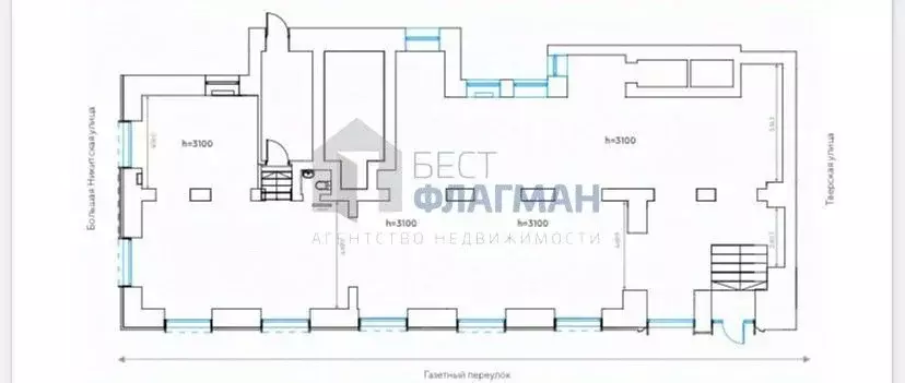 Помещение свободного назначения в Москва Газетный пер., 1/12 (249 м) - Фото 2