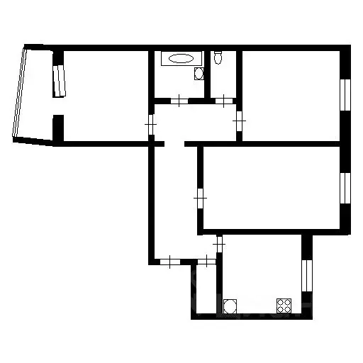 3-к кв. Татарстан, Казань ул. Фатыха Амирхана, 53А (65.3 м) - Фото 2