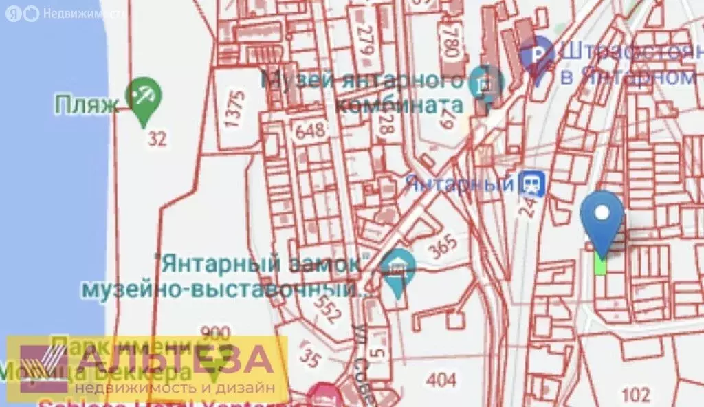 Участок в посёлок городского типа Янтарный, Ягодная улица, 7 (6.33 м) - Фото 0