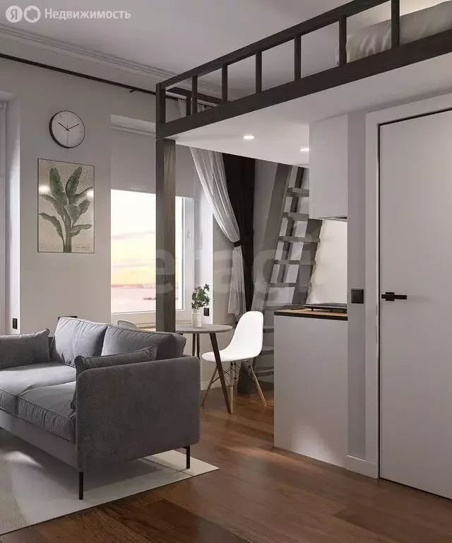 Квартира-студия: Санкт-Петербург, 8-я Советская улица, 57 (23 м) - Фото 1
