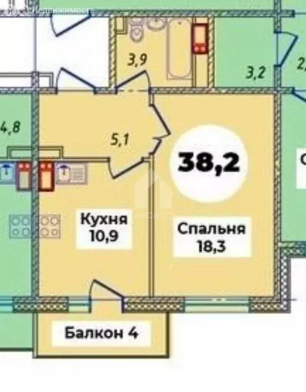 1-комнатная квартира: Улан-Удэ, микрорайон 148А (39.4 м) - Фото 0
