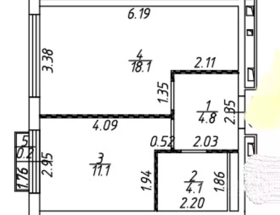 1-к кв. Москва Большая Филевская ул., 3к4 (40.0 м) - Фото 1