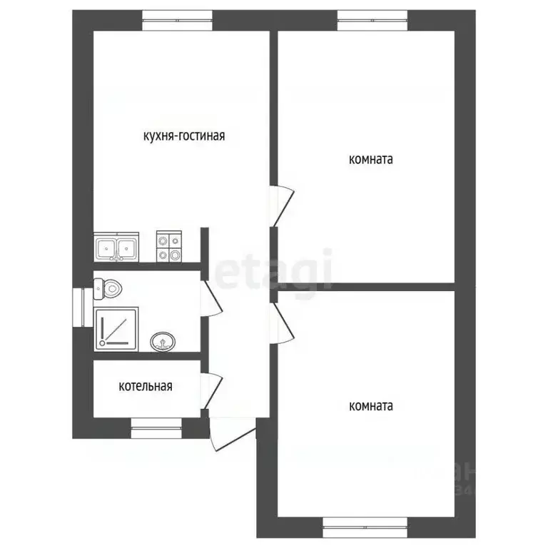 Дом в Тюменская область, Тюмень Рябинка-2 СНТ, ул. 8-я Дачная (120 м) - Фото 1