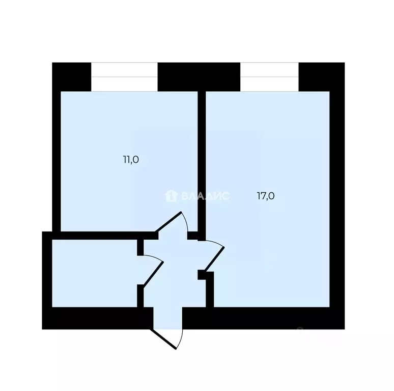 Комната Владимирская область, Владимир Тракторная ул., 1б (34.0 м) - Фото 2