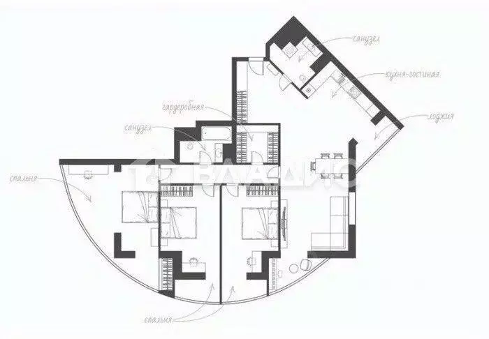 Квартира, 4 комнаты, 170 м - Фото 1