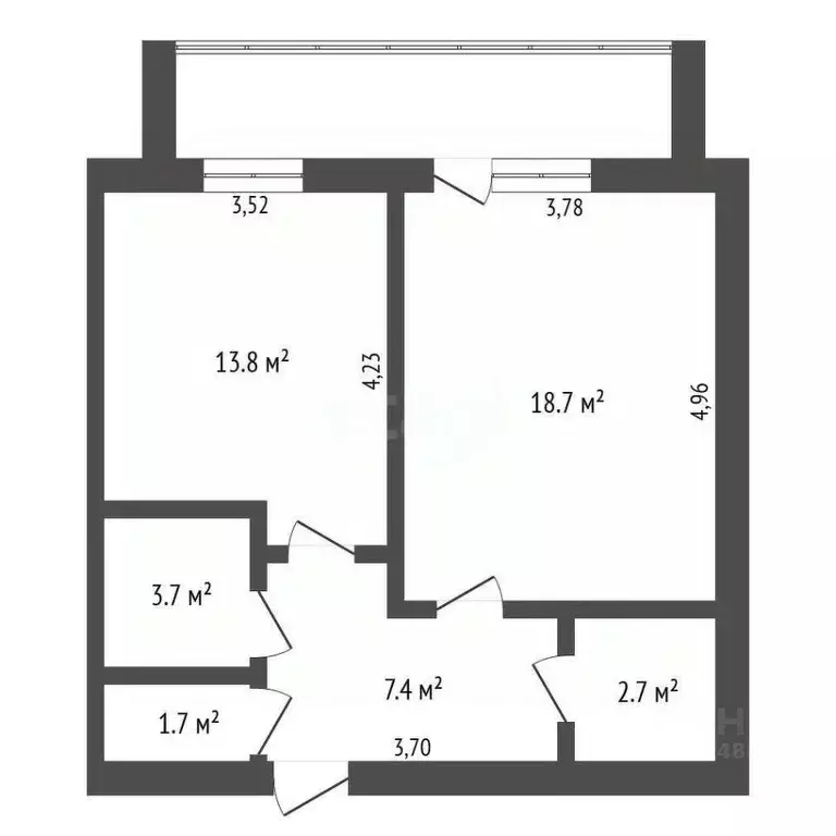 1-к кв. Амурская область, Благовещенский район, с. Чигири 1-я ... - Фото 1
