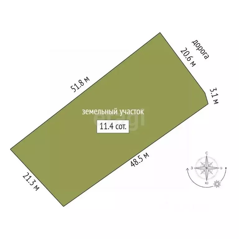 Участок в Саха (Якутия), Якутск Сергеляхское шоссе, 8-й км (11.4 сот.) - Фото 1
