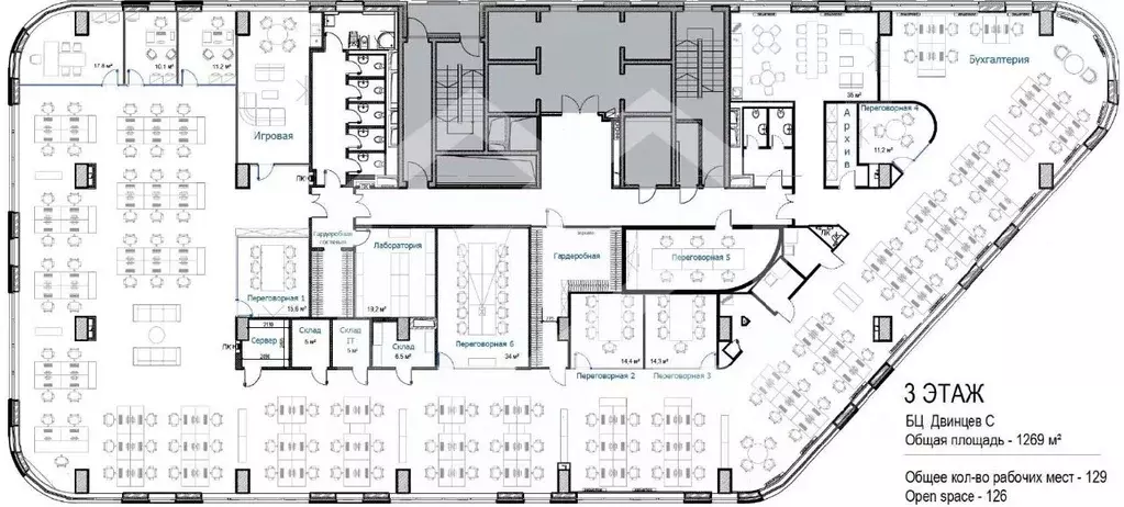 Помещение свободного назначения в Москва ул. Двинцев, 12к1С (1269 м) - Фото 1