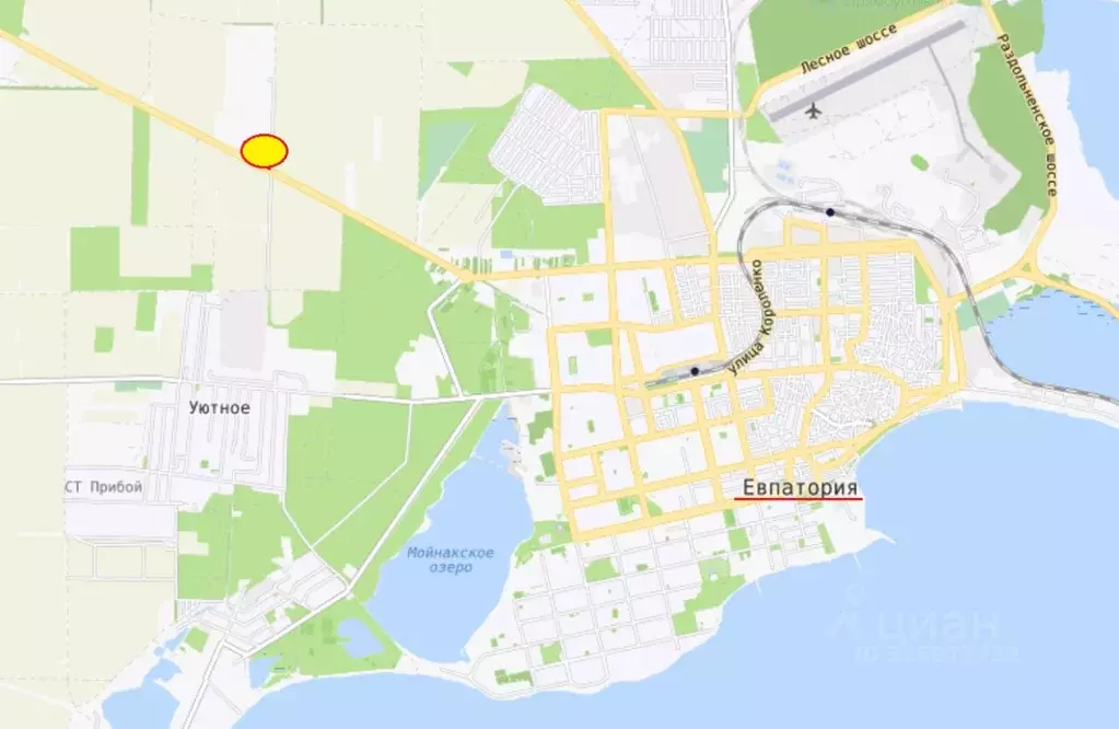 Участок в Крым, Сакский район, Уютненское с/пос  (4.7 сот.) - Фото 1