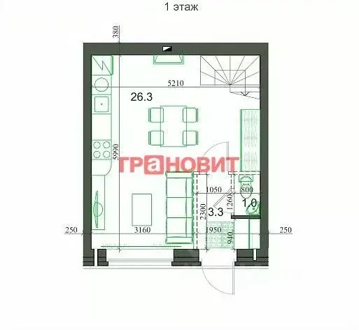 2-к кв. Новосибирская область, Новосибирский район, Мичуринский ... - Фото 1