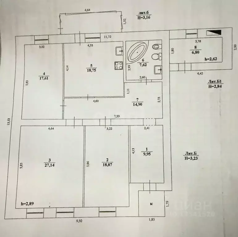 Дом в Ульяновская область, Ульяновск пер. Щорса, 18 (122 м) - Фото 2