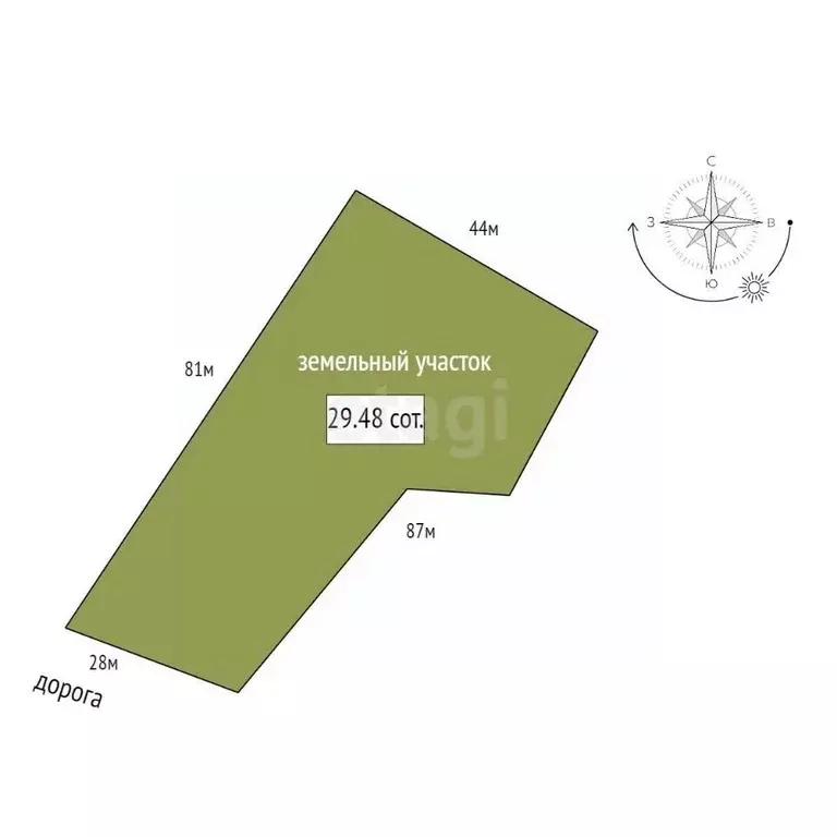 Участок в Санкт-Петербург пос. Парголово, Озерная ул., 49 (29.48 сот.) - Фото 2