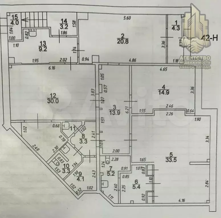 Аренда офиса с мебелью класс люкс, 156м2 - Фото 1