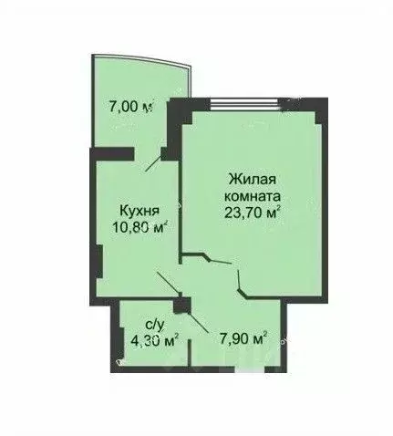 1-к кв. Ростовская область, Ростов-на-Дону Берберовка мкр, ул. ... - Фото 1