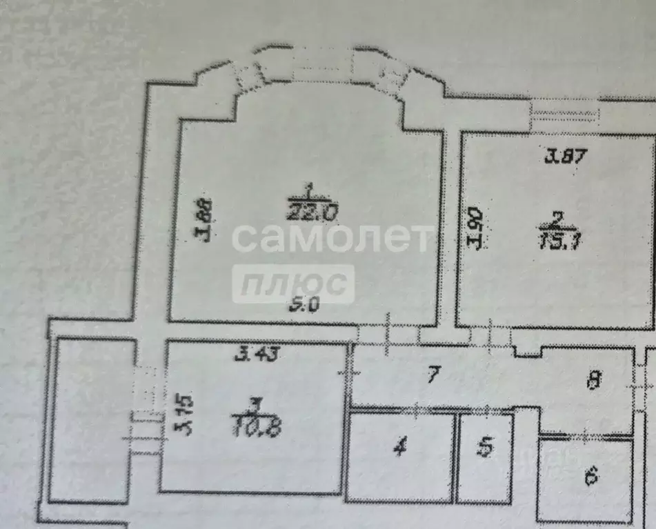 2-к кв. Калужская область, Калуга ул. Гурьянова, 67к3 (65.5 м) - Фото 2