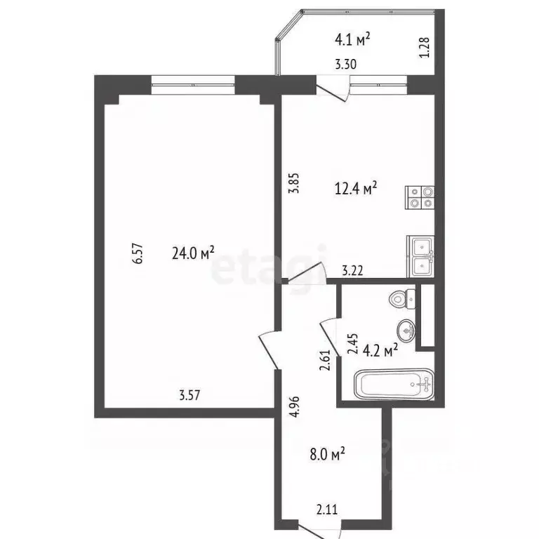 1-к кв. Ростовская область, Ростов-на-Дону ул. 2-я Володарского, 178 ... - Фото 2