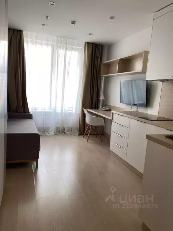 Студия Москва ул. 1-я Леонова, 18 (20.3 м) - Фото 1