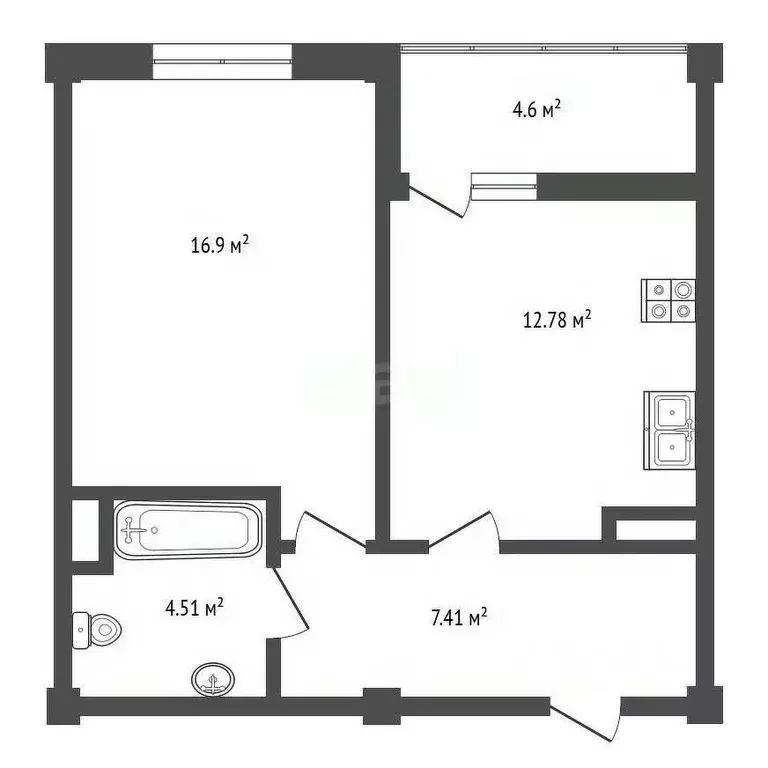 1-к кв. Ставропольский край, Ессентуки ул. Буачидзе (46.0 м) - Фото 2