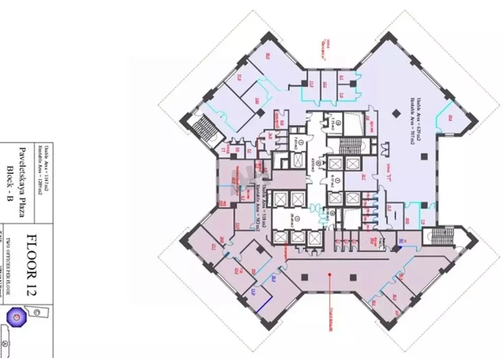 Помещение свободного назначения в Москва Павелецкая пл., 2С2 (582 м) - Фото 2