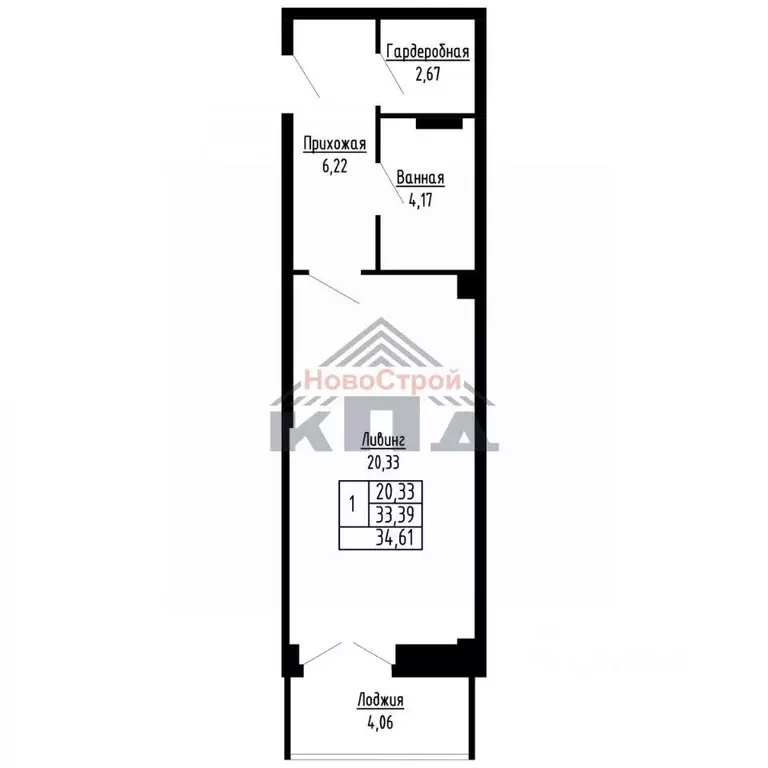 1-к кв. Омская область, Омск ул. Фрунзе (35.0 м) - Фото 1