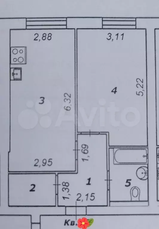 1-к. квартира, 45,5 м, 3/4 эт. - Фото 0