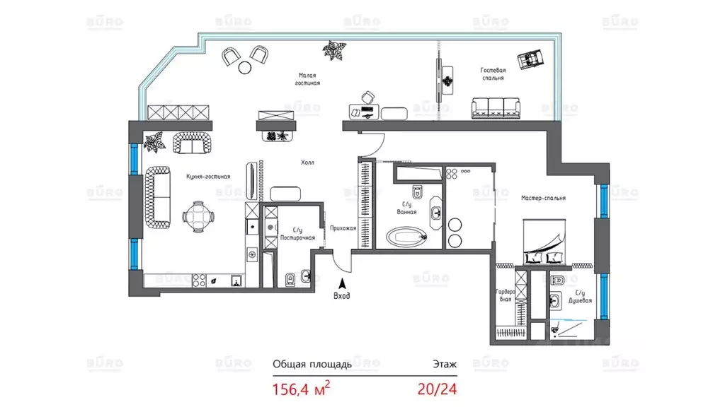 3-к кв. Москва ул. Толбухина, 11К2 (156.4 м) - Фото 1