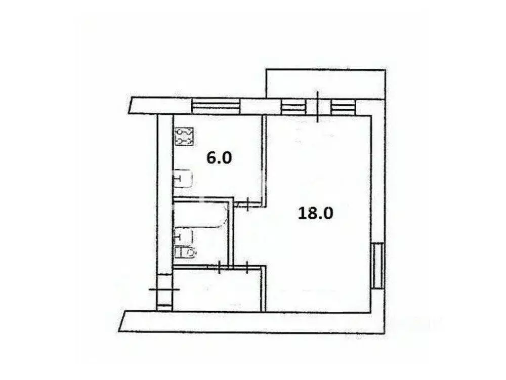 1-к кв. Ивановская область, Иваново ул. Демьяна Бедного, 113 (29.8 м) - Фото 1