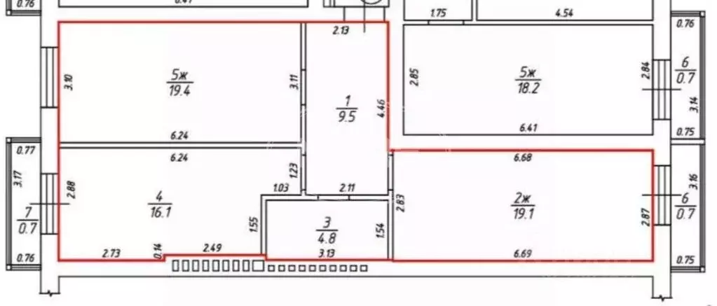 2-к кв. Калининградская область, Гурьевск ул. Генерал-лейтенанта ... - Фото 2
